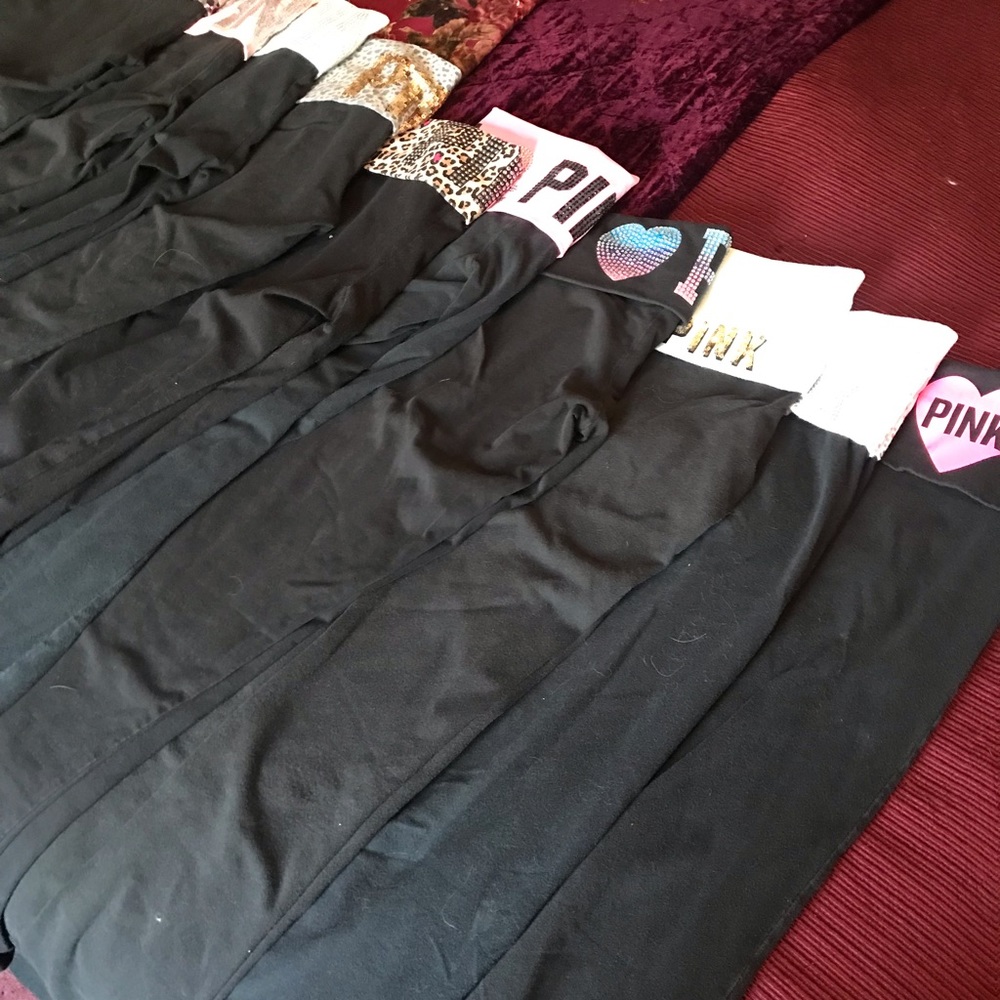 10 PINK YOGA PANTS!! Size Small